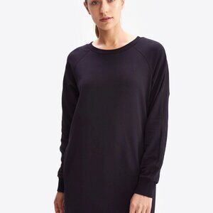 LOLE Black Long Sleeve Sweater Dress Cotton Blend Size S